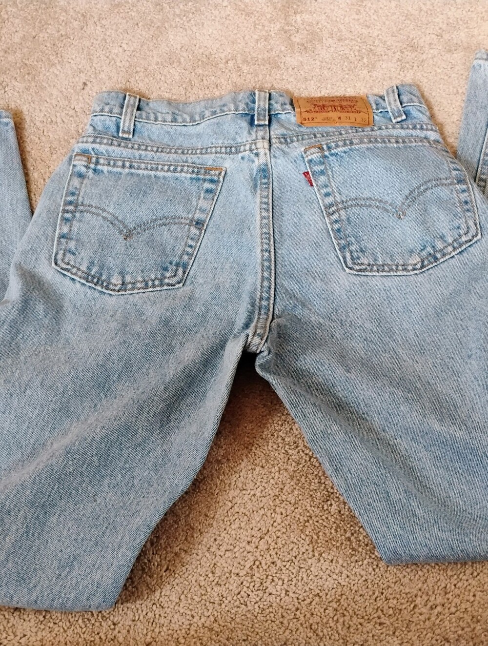 Levi's Light Blue 512 Straight Leg Jeans 31/32 - Picture 8 of 9